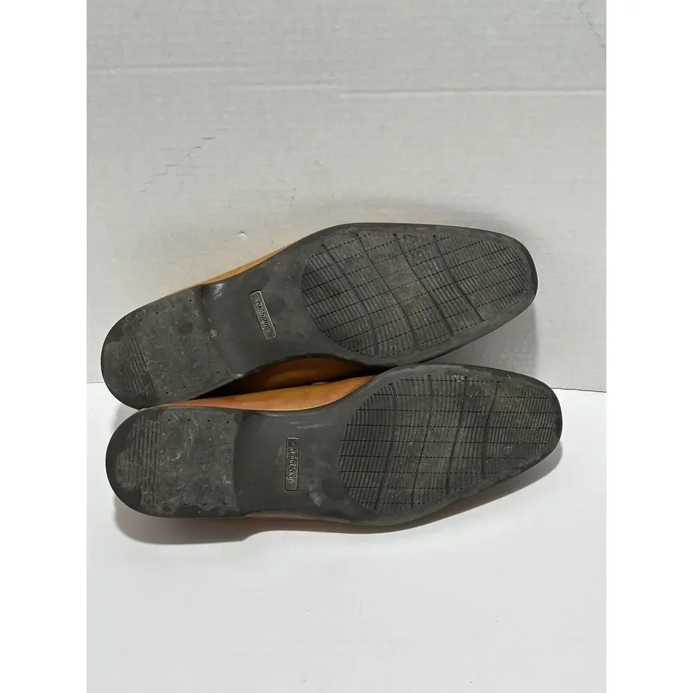 Magnanni Rambla Leather Buckle-Strap Loafers Brown Tan Sz 10.5‎ 23001 Nordstrom